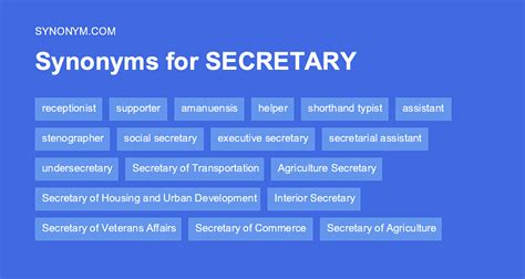 synonym secretary